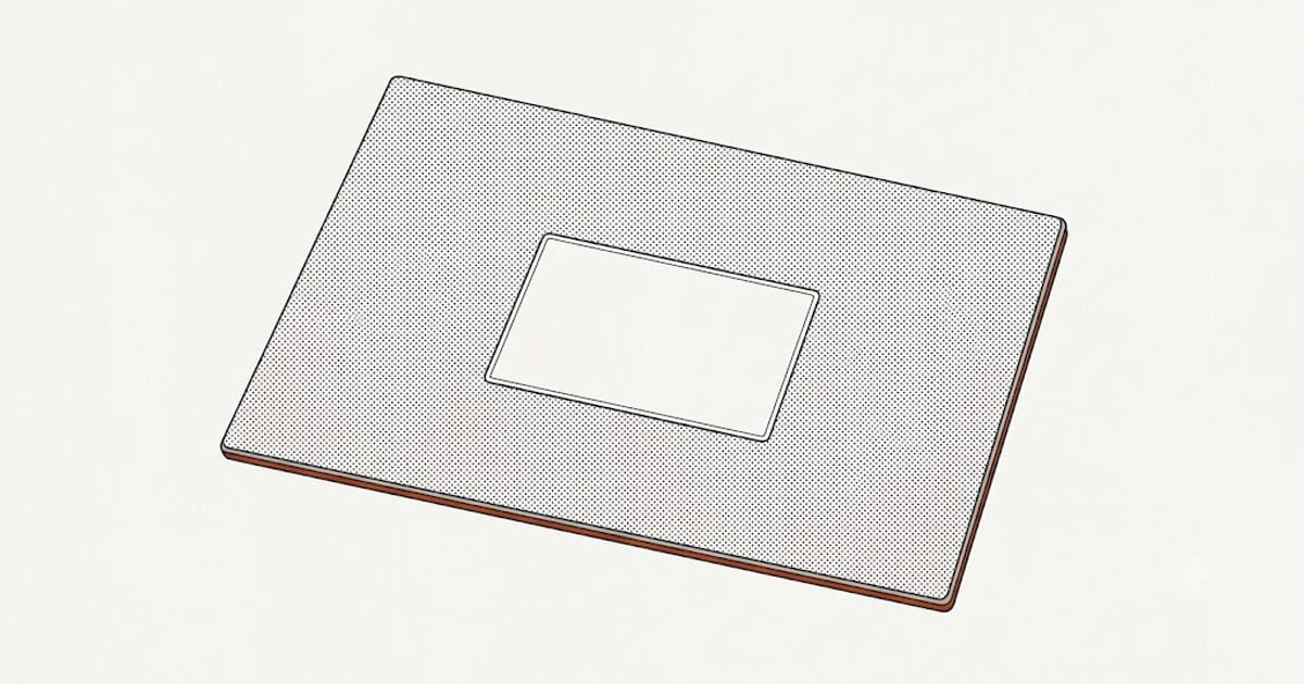 A patch that has to blend into an existing ceiling