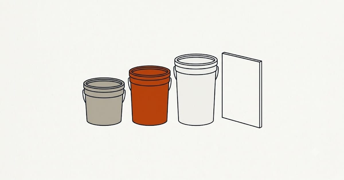 Compound buckets scaled to board area and finish level