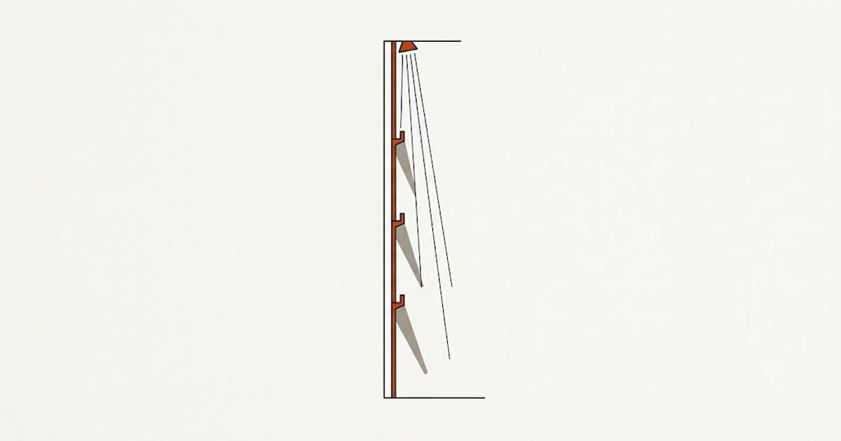 Raking light across a joint that photographs